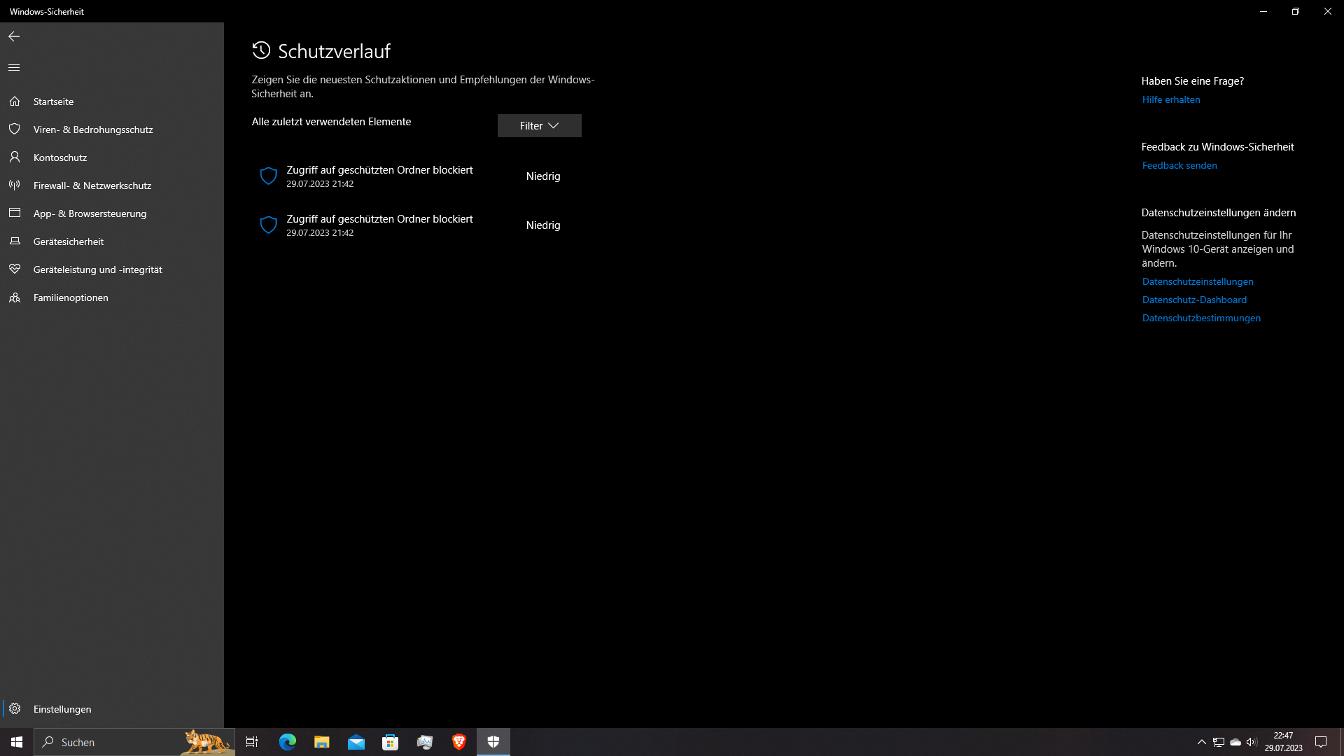 Zugriff auf geschützten Ordner blockiert? (Sicherheit, Meldung, Windows