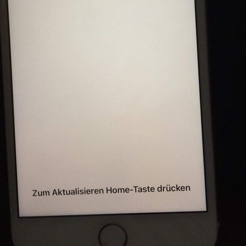 So sieht der Bildschirm aus. - (iPhone, homebutton)