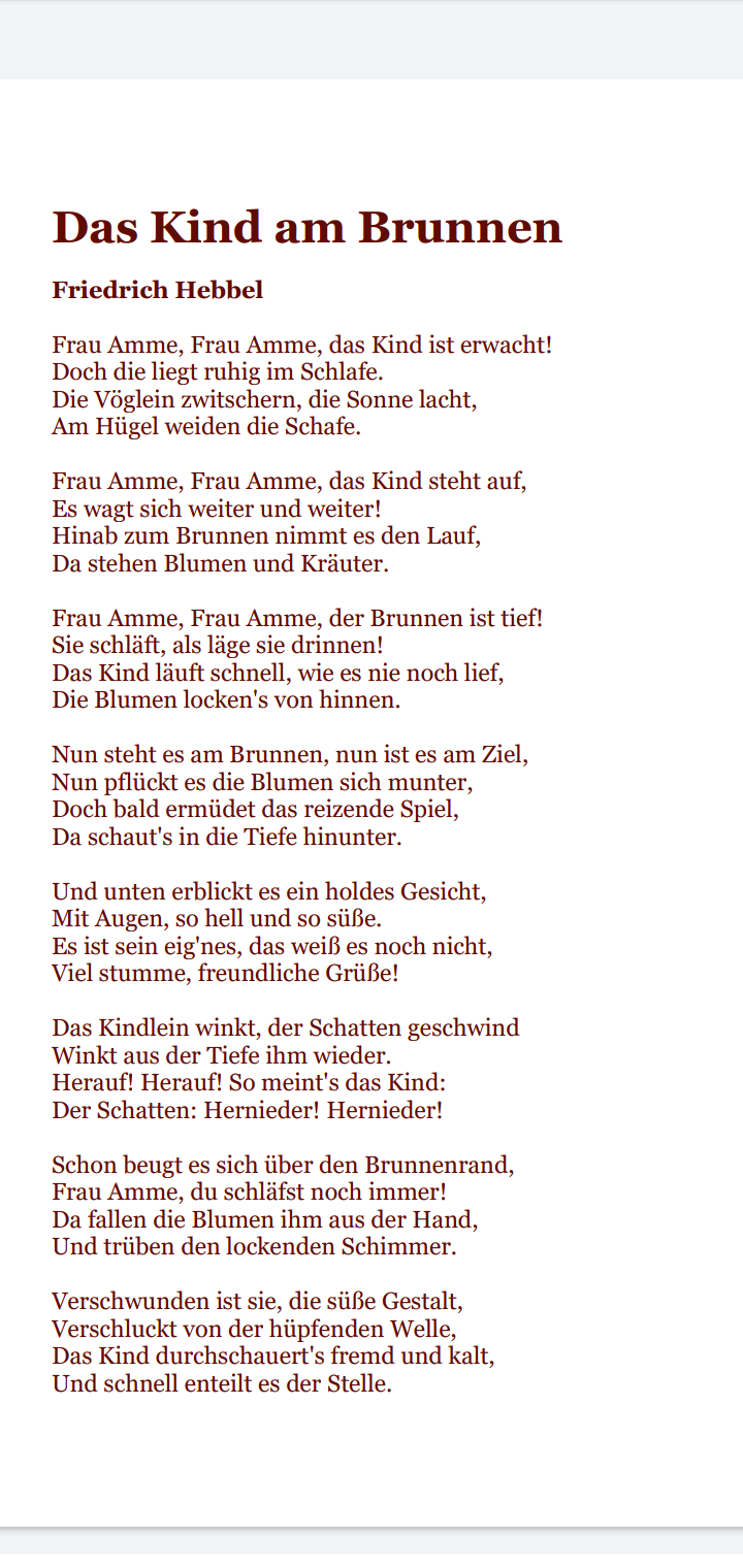 Zusammenfassung für diese Ballade? (Schule, Deutsch, Gedicht)