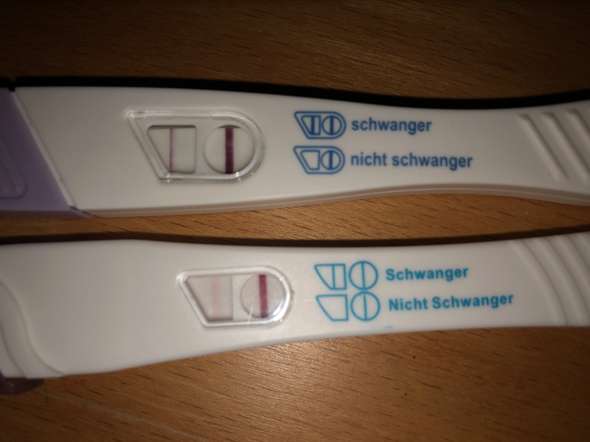 Test positiver schwangerschafts Schwangerschaftstest