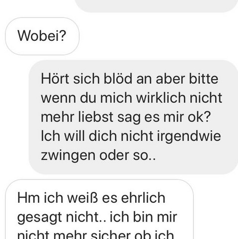 ich weiß nicht ob ich verliebt bin
