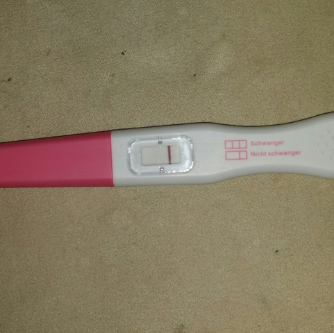 Schwacher strich schwangerschaftstest Schwangerschaftstest Linie