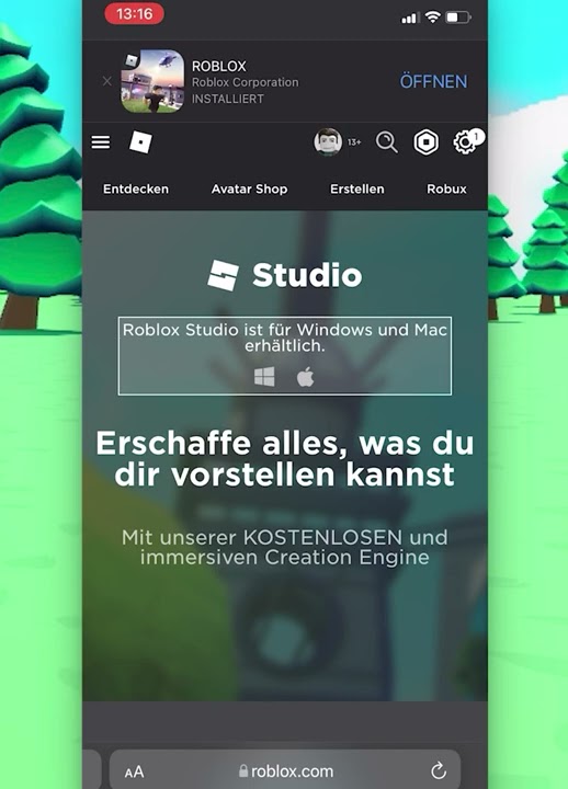 Roblox Studio Mobile? (PC, Computerspiele)